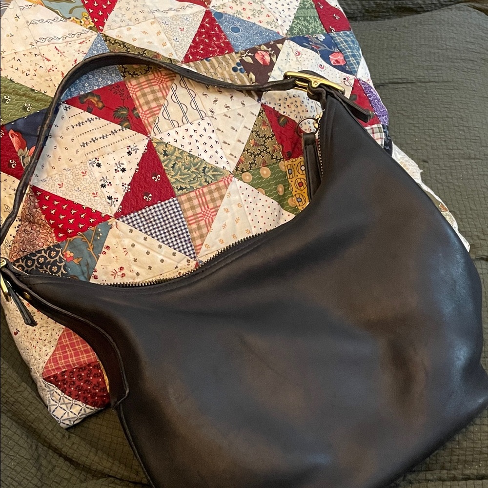 Elegant Black Leather Hobo Bag